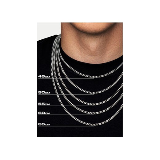 Łańcuszek ICED STUFF Miami Cuban Link Białe złoto Iced Stuff 50CM eobuwie.pl
