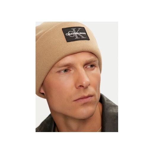 Czapka Calvin Klein K50K512455 Beżowy Calvin Klein 00 eobuwie.pl