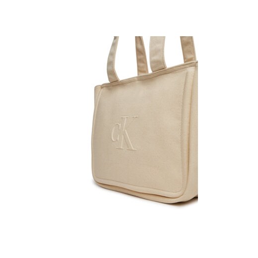 Torebka Calvin Klein Jeans Summer Canvas Tote LV04K3098G Beżowy 00 eobuwie.pl