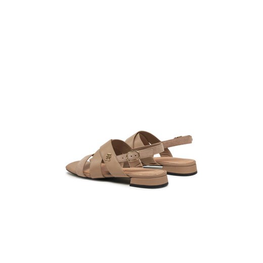 Sandały Tommy Hilfiger FW0FW08507 Beżowy Tommy Hilfiger 40 eobuwie.pl