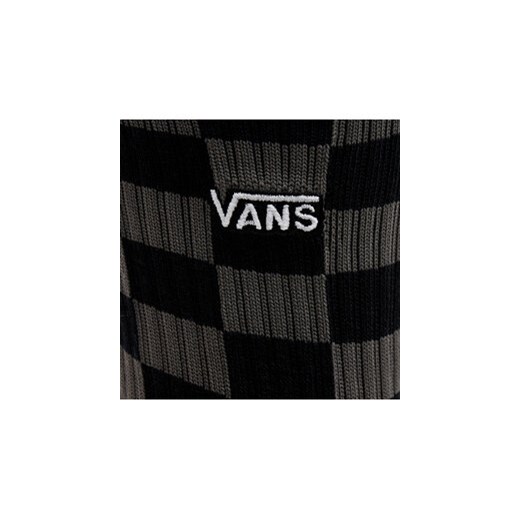 Skarpety Wysokie Męskie Vans Checkeboard Crew VN0A3H3OBA5 Czarny Vans 42_5_47 eobuwie.pl