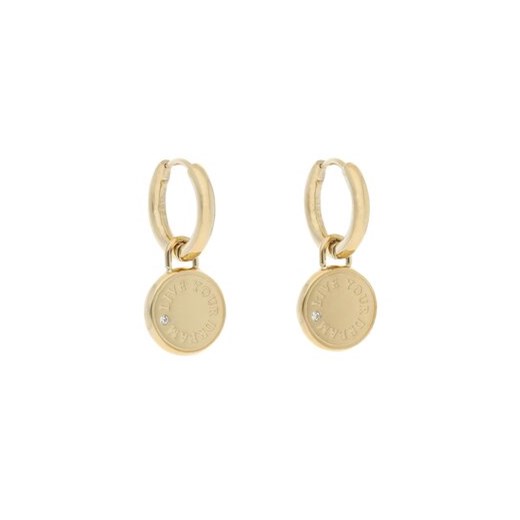 Kolczyki Guess Dreaming Guess JUBE03 131JW Żółte złocenie Guess 00 eobuwie.pl