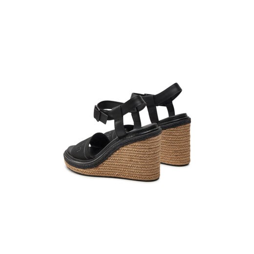 Espadryle Calvin Klein Wedge Sandal 70 He HW0HW02050 Czarny Calvin Klein 41 eobuwie.pl