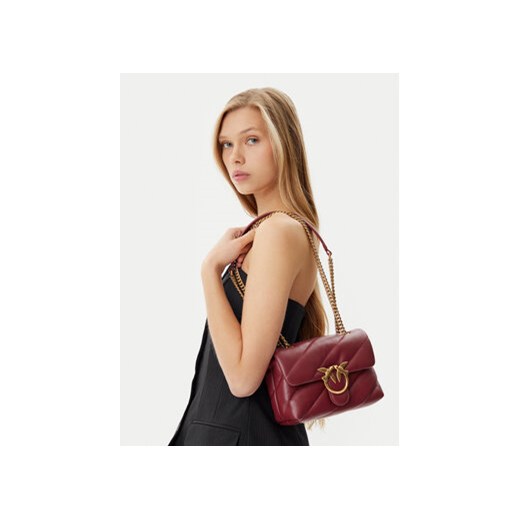 Torebka PINKO Love Puff Mini Cl PE 25 PLTT 100039 A0F2 Bordowy Pinko 00 eobuwie.pl