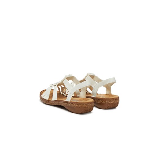 Sandały Rieker 62809-60 Biały Rieker 36 eobuwie.pl