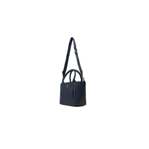 Torebka Tommy Hilfiger Th Logotape Mini Tote AW0AW17201 Granatowy Tommy Hilfiger 00 eobuwie.pl