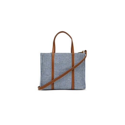 Torebka Tommy Hilfiger Th Premium Beach Le Mini Tote AW0AW17208 Niebieski Tommy Hilfiger 00 eobuwie.pl