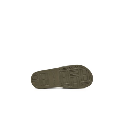 Klapki Tommy Hilfiger Embroid Hilfiger 85 Pool Slide FM0FM05342 Zielony Tommy Hilfiger 41 eobuwie.pl
