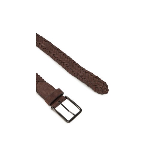 Pasek Męski Calvin Klein Warmth Braided Suede 35Mm K50K512841 Brązowy Calvin Klein 95 eobuwie.pl