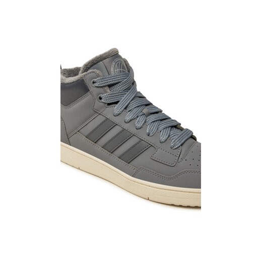 Sneakersy adidas Rapid Court Mid Winterized JR0169 Szary 40 eobuwie.pl