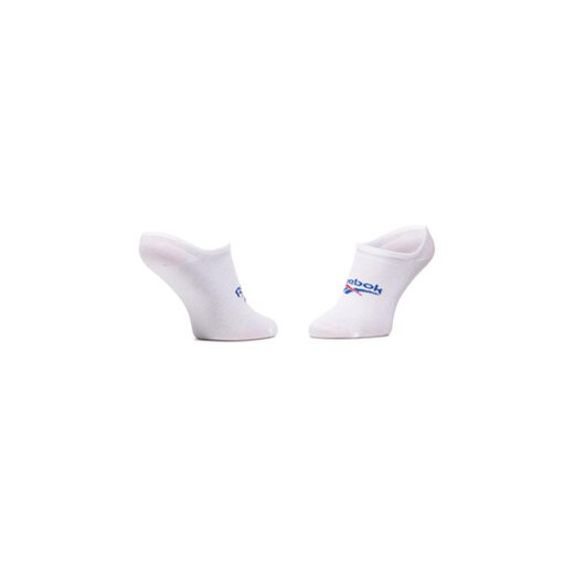 Zestaw 3 par stopek unisex Reebok Cl Fo Invisible Sock 3P GG6680 Biały Reebok 46_48 eobuwie.pl