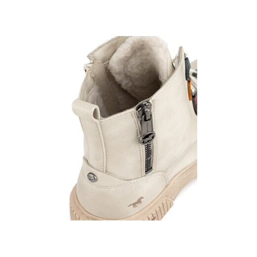 Botki Mustang 1436-601 Beżowy Mustang 40 eobuwie.pl