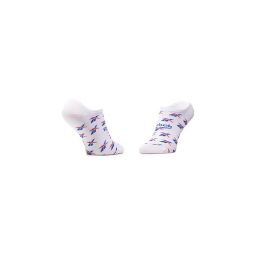 Zestaw 3 par stopek unisex Reebok Cl Fo Invisible Sock 3P GG6680 Biały Reebok 43_45 eobuwie.pl