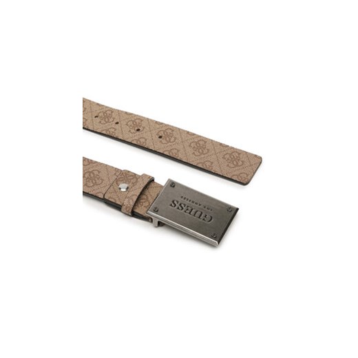 Pasek Męski Guess BM7778 P3435 Beżowy Guess M eobuwie.pl