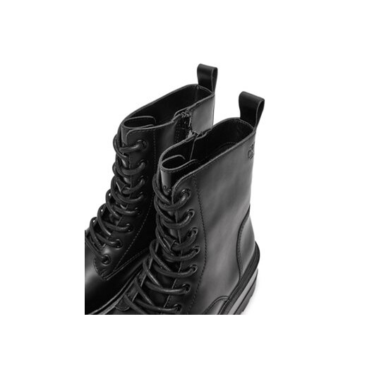 Trapery Calvin Klein Jeans Flatform YW0YW01535 Czarny 38 eobuwie.pl