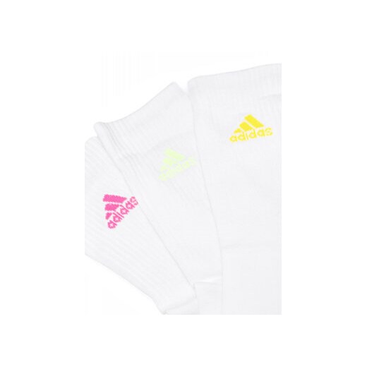 Zestaw 3 par wysokich skarpet unisex adidas IP2635 3-PACK Biały 43_45 eobuwie.pl