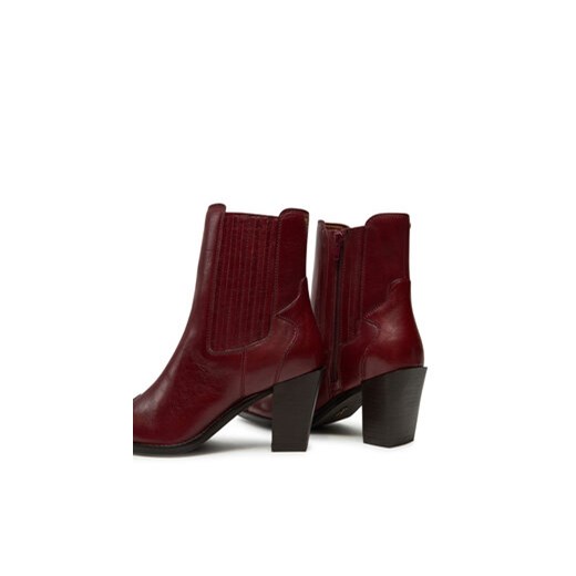 Botki Bronx New-Parton 34334-V Czerwony Bronx 39 eobuwie.pl