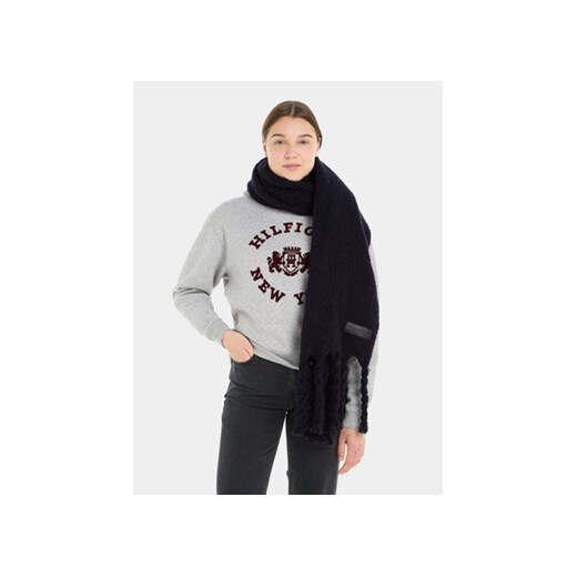 Szalik Tommy Hilfiger Tommy Twist Scarf AW0AW15530 Granatowy Tommy Hilfiger 00 eobuwie.pl