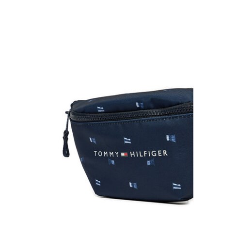 Saszetka nerka Tommy Hilfiger Th Essential Aop AU0AU01949 Granatowy Tommy Hilfiger 00 eobuwie.pl