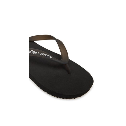 Japonki Calvin Klein Jeans Beach Sandal Transparent Tpu YM0YM01267 Czarny 42 eobuwie.pl