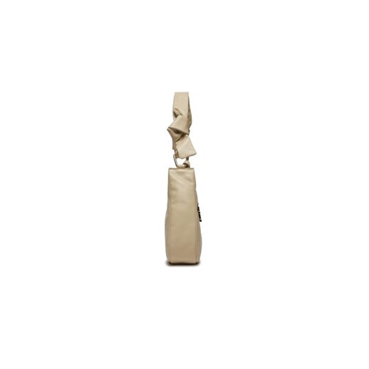 Torebka Tommy Hilfiger Pushlock Leather Hobo AW0AW16073 Beżowy Tommy Hilfiger 00 eobuwie.pl