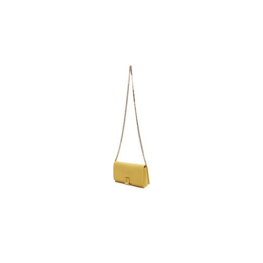 Torebka Tommy Hilfiger Th Her Flap W/Chain AW0AW17403 Żółty Tommy Hilfiger 00 eobuwie.pl
