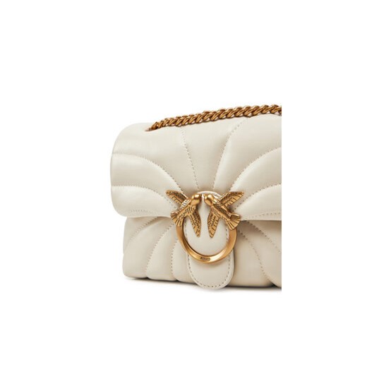 Torebka PINKO Love Puff Mini Cl AI 24-25 PLTT 100039 A1EX Écru Pinko 00 eobuwie.pl