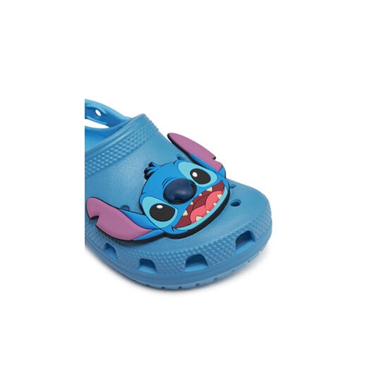 Klapki Crocs Stitch Classic Clog K 209464 Niebieski Crocs 32_33 eobuwie.pl