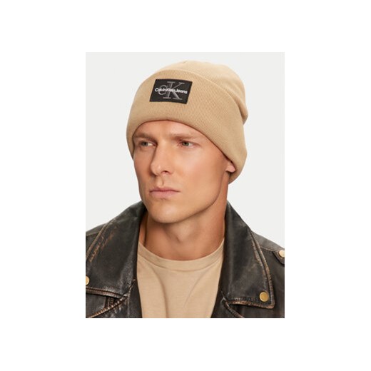 Czapka Calvin Klein K50K512455 Beżowy Calvin Klein 00 eobuwie.pl