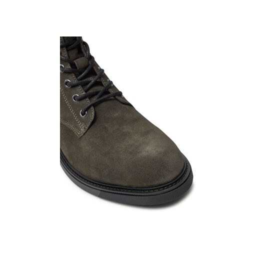 Kozaki Tommy Hilfiger Outdoor Suede FM0FM05193 Zielony Tommy Hilfiger 40 eobuwie.pl