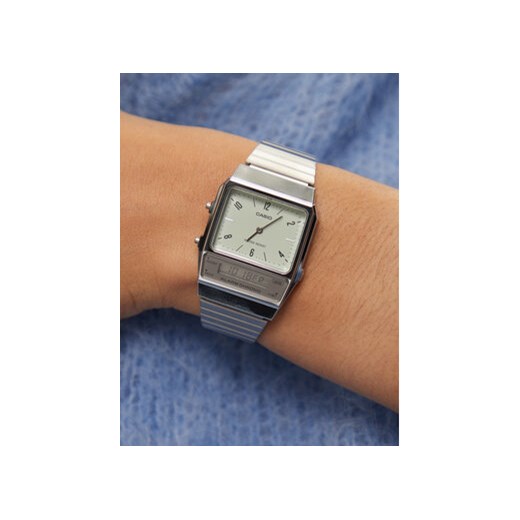 Zegarek Casio Vintage Classic AQ-800E-3AEF Srebrny Casio 00 eobuwie.pl