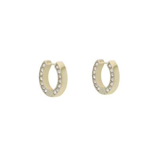 Kolczyki Guess Circle Lights JUBE03 160JW Żółte złocenie Guess 00 eobuwie.pl