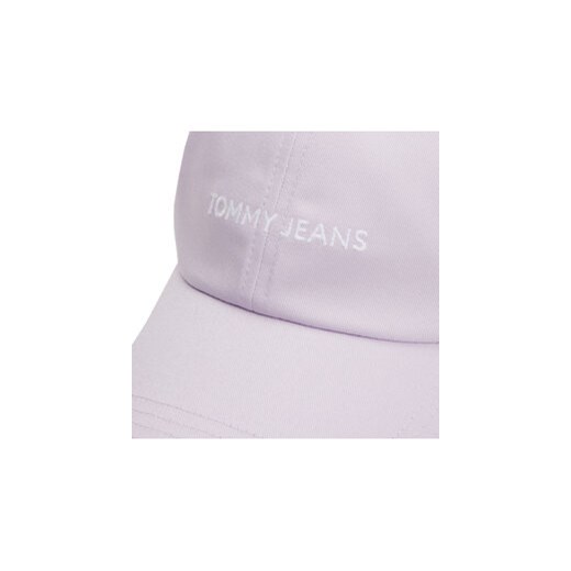 Czapka z daszkiem Tommy Jeans Linear Logo AW0AW15845 Fioletowy Tommy Jeans 00 eobuwie.pl