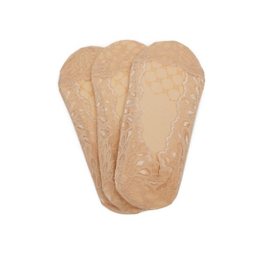 Skarpety Nine West LA_NW_4WB_004_SS25 (3-PACK) Beżowy ze sklepu eobuwie.pl w kategorii Skarpetki damskie - zdjęcie 181805883
