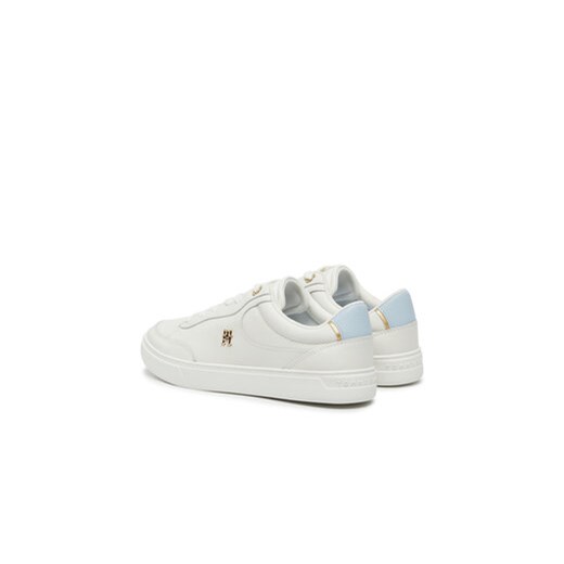 Sneakersy Tommy Hilfiger Essential Chic Court Sneaker FW0FW08322 Biały Tommy Hilfiger 40 eobuwie.pl