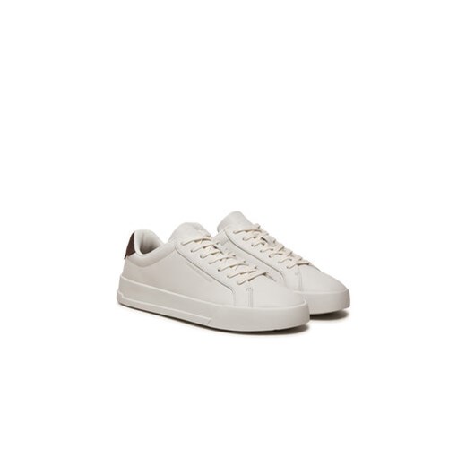 Sneakersy Tommy Hilfiger Court Better Lth FM0FM05322 Écru Tommy Hilfiger 43 eobuwie.pl