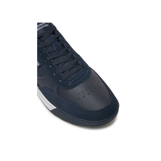 Sneakersy Tommy Hilfiger Retro Runner Mix Rwb FM0FM05371 Granatowy Tommy Hilfiger 44 eobuwie.pl