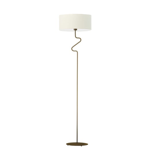 Klasyczna lampa stojąca z abażurem ecru MORONI ze sklepu Lysne w kategorii Lampy podłogowe - zdjęcie 181814414