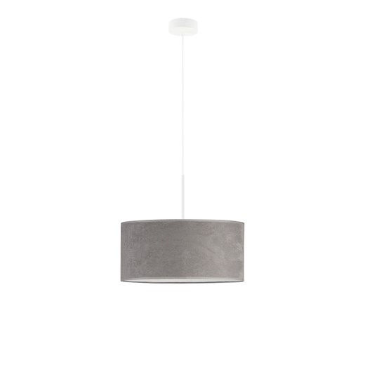 Lampa wisząca z regulacją wysokości SINTRA VELUR fi - 40 cm - kolor szary ze sklepu Lysne w kategorii Lampy wiszące - zdjęcie 181814513