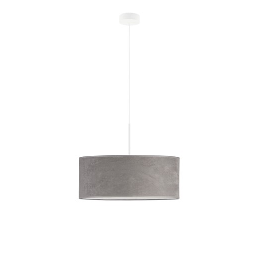 Lampa welurowa szara SINTRA VELUR fi - 50 cm kolor szary ze sklepu Lysne w kategorii Lampy wiszące - zdjęcie 181814792