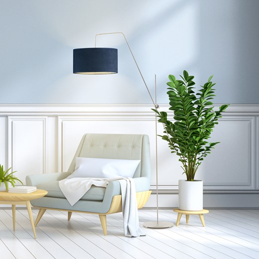 Elegancka lampa stojąca z ruchomym ramieniem do czytania w sypialni BILBAO VELUR ze sklepu Lysne w kategorii Lampy podłogowe - zdjęcie 181815002