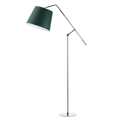 Nowoczesna lampa stojąca z regulacją wysokości FOYA z abażurem w kolorze butelkowej zieleni ze sklepu Lysne w kategorii Lampy podłogowe - zdjęcie 181815330