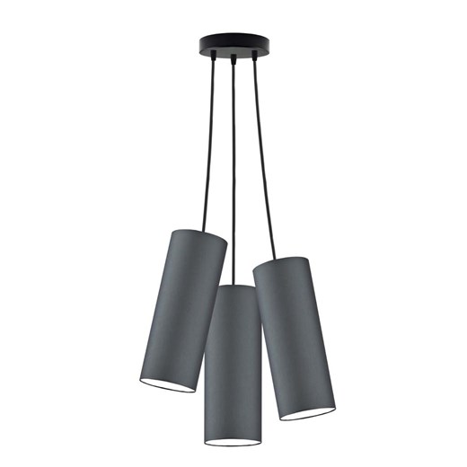 Lampa wisząca z 3 kloszami w kolorze grafitu VIZELA T3 ze sklepu Lysne w kategorii Lampy wiszące - zdjęcie 181815664