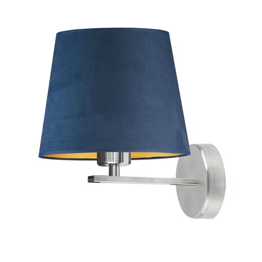 Metalowa lampa ścienna z abażurem z weluru PUNA VELUR ze sklepu Lysne w kategorii Lampy ścienne - zdjęcie 181815952