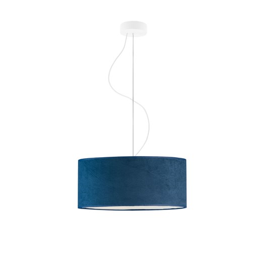 Lampa wisząca nad stół HAJFA VELUR fi - 40 cm - kolor granatowy ze sklepu Lysne w kategorii Lampy wiszące - zdjęcie 181815990