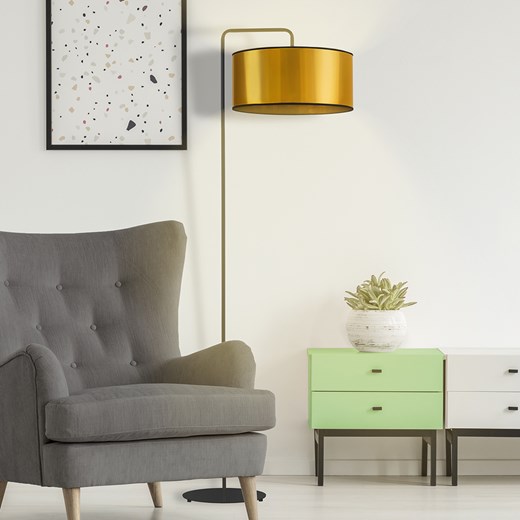 Lampa podłogowa ze złotym kloszem BOLIVIA MIRROR ze sklepu Lysne w kategorii Lampy podłogowe - zdjęcie 181816511