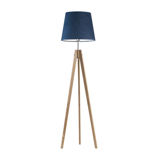 Lampa podłogowa na 3 nogach ARUBA VELUR z drewna ze sklepu Lysne w kategorii Lampy podłogowe - zdjęcie 181816651