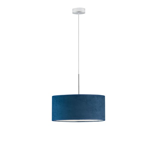 Nowoczesny żyrandol nad stół SINTRA VELUR fi - 40 cm - kolor granatowy ze sklepu Lysne w kategorii Lampy wiszące - zdjęcie 181817160