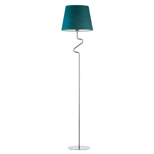 Srebrna lampa stojąca o ciekawej formie fali FOGO VELUR ze sklepu Lysne w kategorii Lampy podłogowe - zdjęcie 181817891