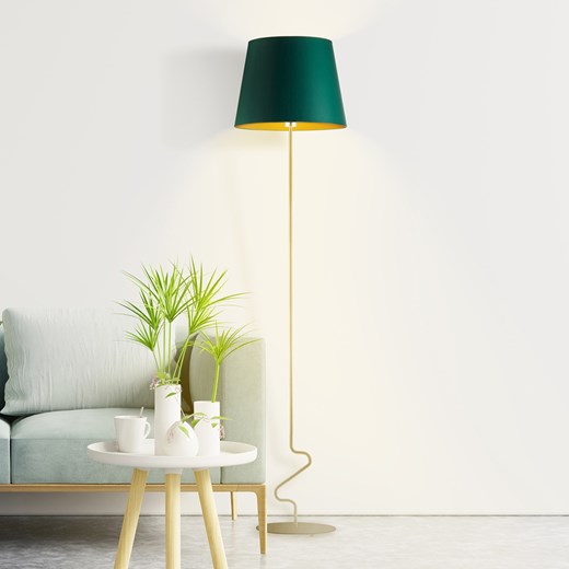 Lampa podłogowa do salonu w stylu urban jungle SURAT GOLD ze sklepu Lysne w kategorii Lampy podłogowe - zdjęcie 181817903